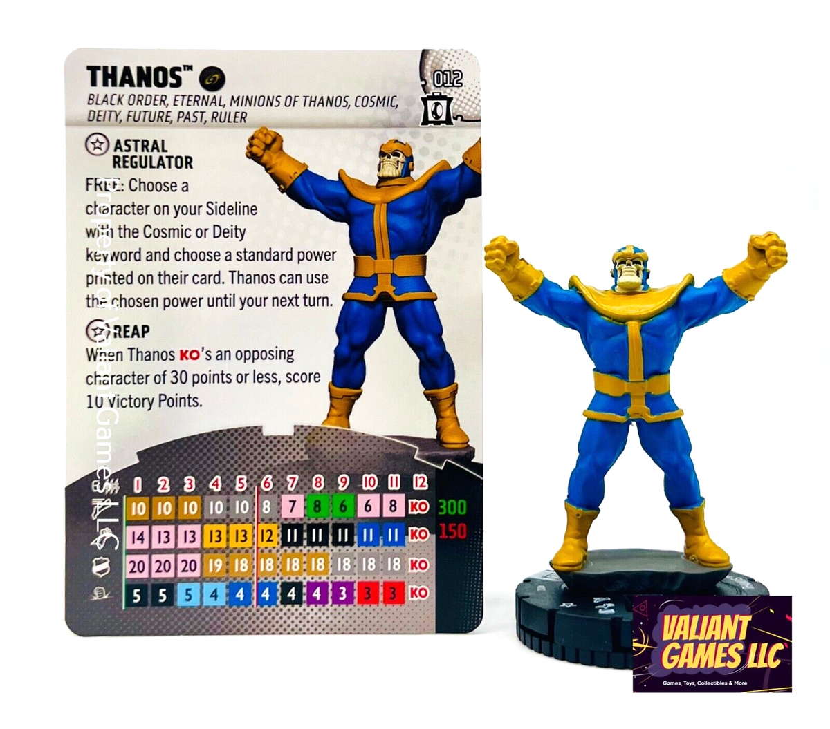 Marvel Heroclix Thanos #012 w/ Card Collector's Trove Set | eBay