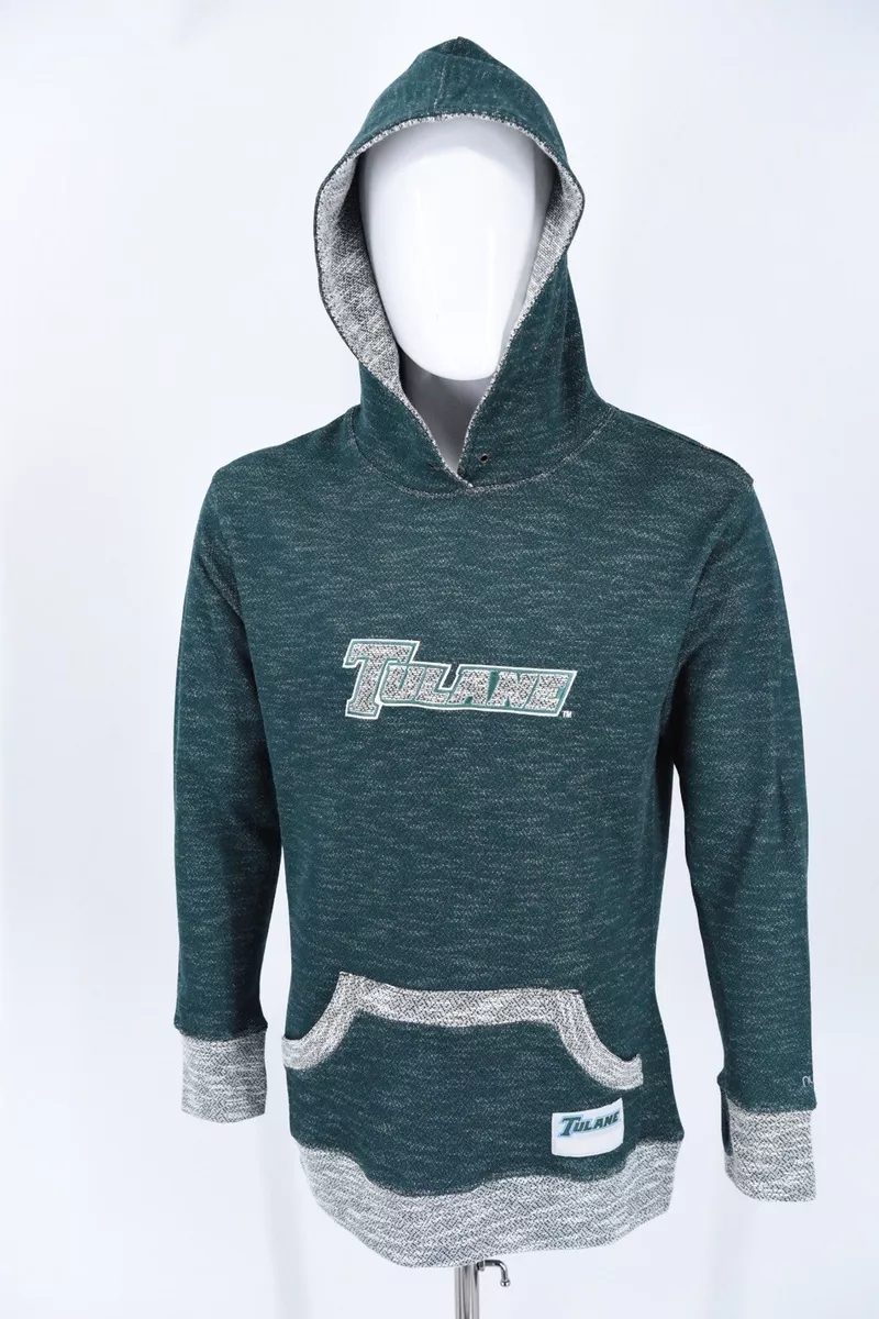 Tulane Green Wave NUYU Oversized Hoodie Sweater Women's Large Cotton/PolyTerry