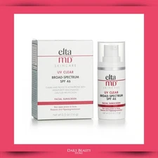 Elta MD UV Clear Broad Spectrum SPF 46 Facial Suncreen 14g 0.5oz EXP 11/2027 NEW