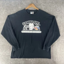 A BATHING APE BAPE Gamma Ape Sweatshirt Crewneck Pullover Black Men’s Size 2XL