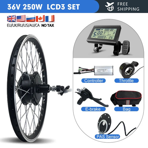Rueda de motor casete trasero 36V 48V 250W MTB E-Bike con pantalla TFO1U - Imagen 28 de 38