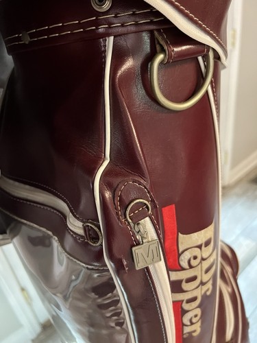 Vintage Dr. Pepper Golf Bag By Ron Miller Pro Model w/ Rain Cover Very Nice - Picture 14 of 24