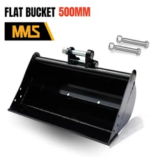 500mm Plain Flat Bucket Grading Attachment For Mini Excavator Small Digger