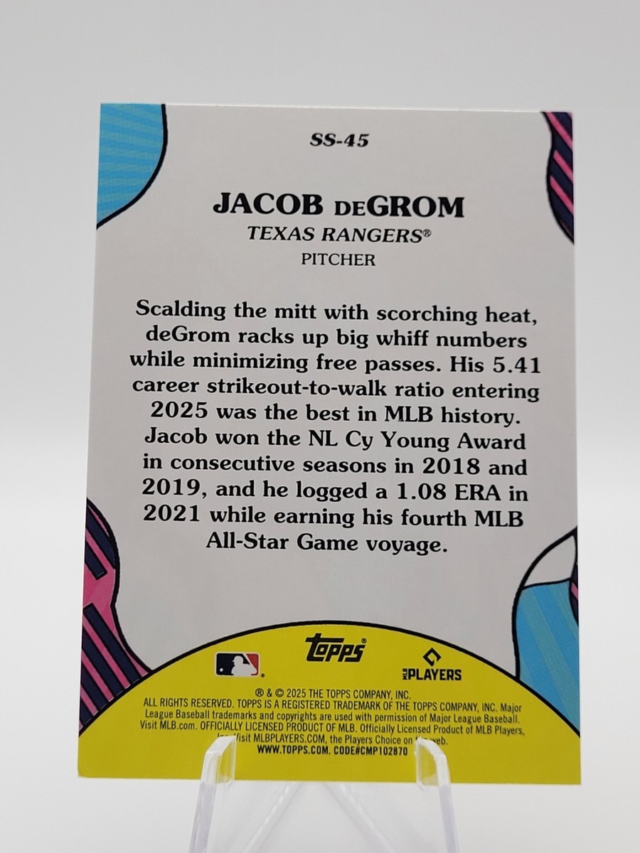 2025 Topps Series 2-Summer Superstars-Jacob DeGrom #SS-45 | eBay