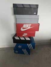 7 Adidas and Nike Shoe Boxes EMPTY, Replacement, Storage, Shipping