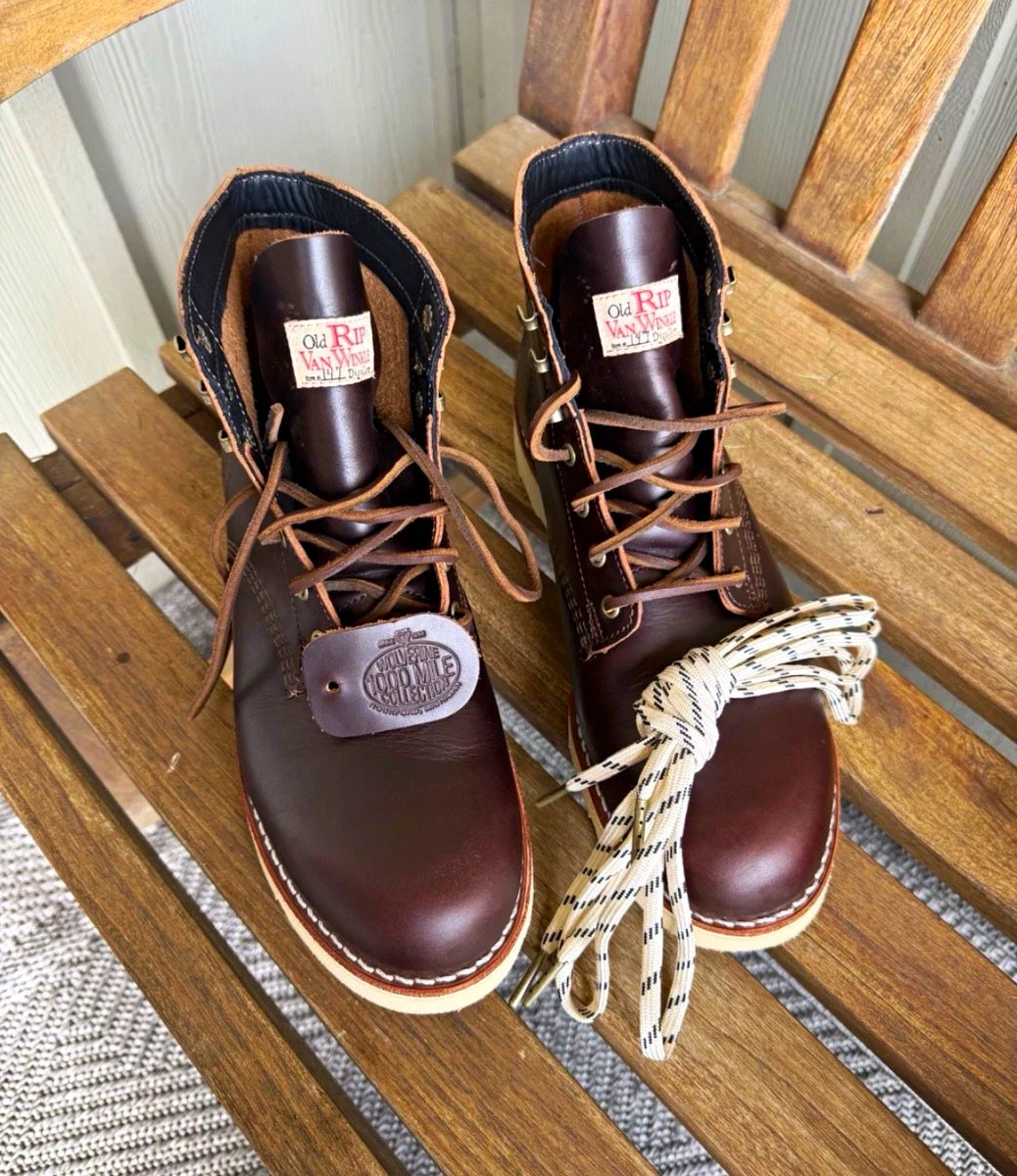 WOLVERINE 1000マイルブーツ 8D バーガンディ 25+ Brown Wolverine 1000 Mile Boots for Men for sale | Updated Oct