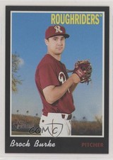 2019 Topps Heritage Minor League Edition Black 34/50 Brock Burke #118 3j2