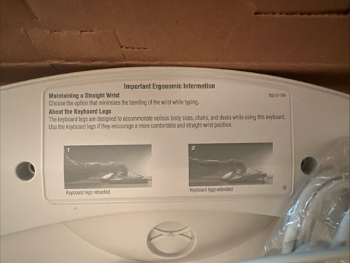 New Microsoft Natural Keyboard Elite PS/2 USB Ergonomic Split Keyboard 286-00082 - Picture 10 of 13