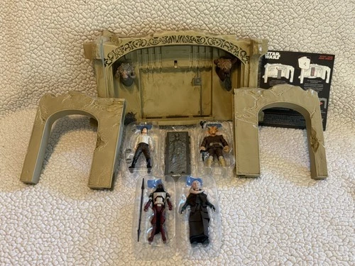 LOT Star Wars Walmart TVC Jabba's Palace Set + Bib Fortuna & HK-87 (New, Read)