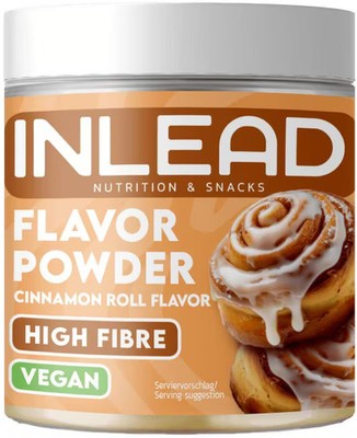 Inlead Flavor Powder, 90 g Dose, Cinnamon Roll