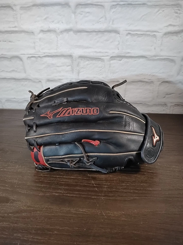 "Guante de béisbol/softbol Mizuno GMVP 1300 13"" DERECHO cuero negro MVP Prime Series" Foto 2 de 4