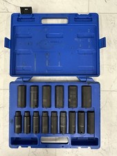 CORNWELL 15 PIECE DEEP 1/2 DRIVE 10MM-24MM SOCKET SET CBPI3LM