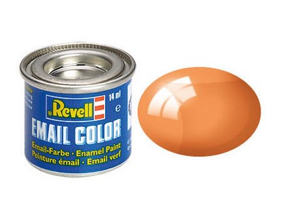 Revell 32730 Clear Orange Email Color Enamel Paint - 14 ml. Tin Can