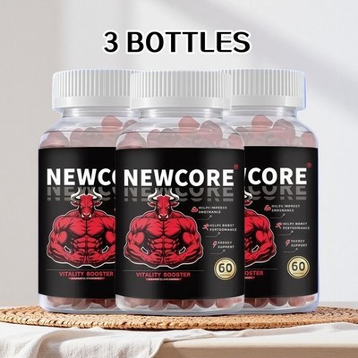 3 Pack Newcore Male Performance Gummies, New Core Max Formula (3 Month Supply)