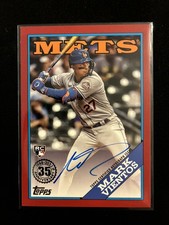 2023 Topps Series 2 1988 Mark Vientos RC Auto Red #’d /25 Mets (On Card) Rookie