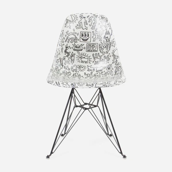 Keith Haring X Modernica Case Study Furniture Side Shell Eiffel