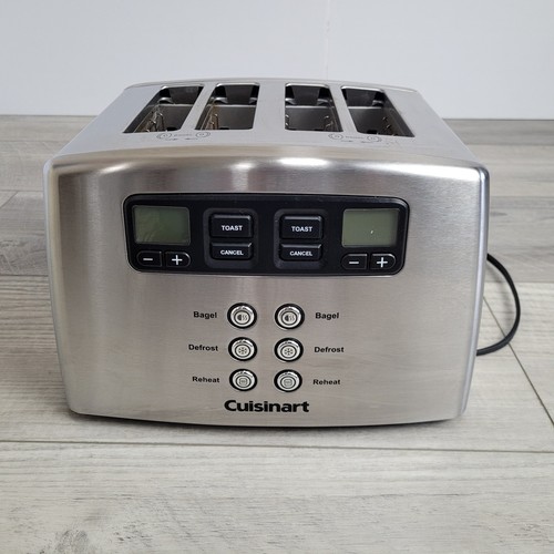 🏷️ Cuisinart CPT-440 Leverless 4-Slice Toaster Stainless Steel Tested Works - Picture 2 of 22