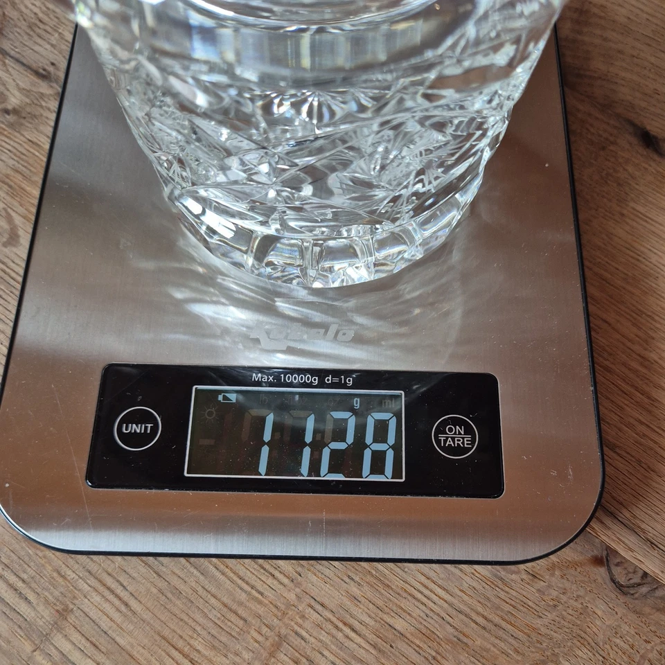 Bleikristall Glas Schale Deckeldose ACC OVER 24% Lead Crystal Hand cut Poland - Bild 4 von 4