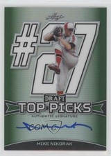 2015 Leaf Metal Draft Top Picks Green Prismatic 1/10 Mike Nikorak Auto a2v