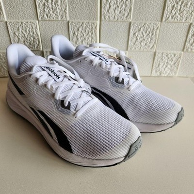 Reebok Energentech Plus Men Running Shoes White Mesh Lightweight Cushion Used