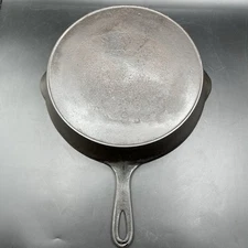 Vintage Wagner Sidney O 9D Cast Iron Skillet Heat Ring Old Logo Restored See Pix