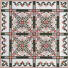 Christmas Rose Quilt quilting pattern instructions