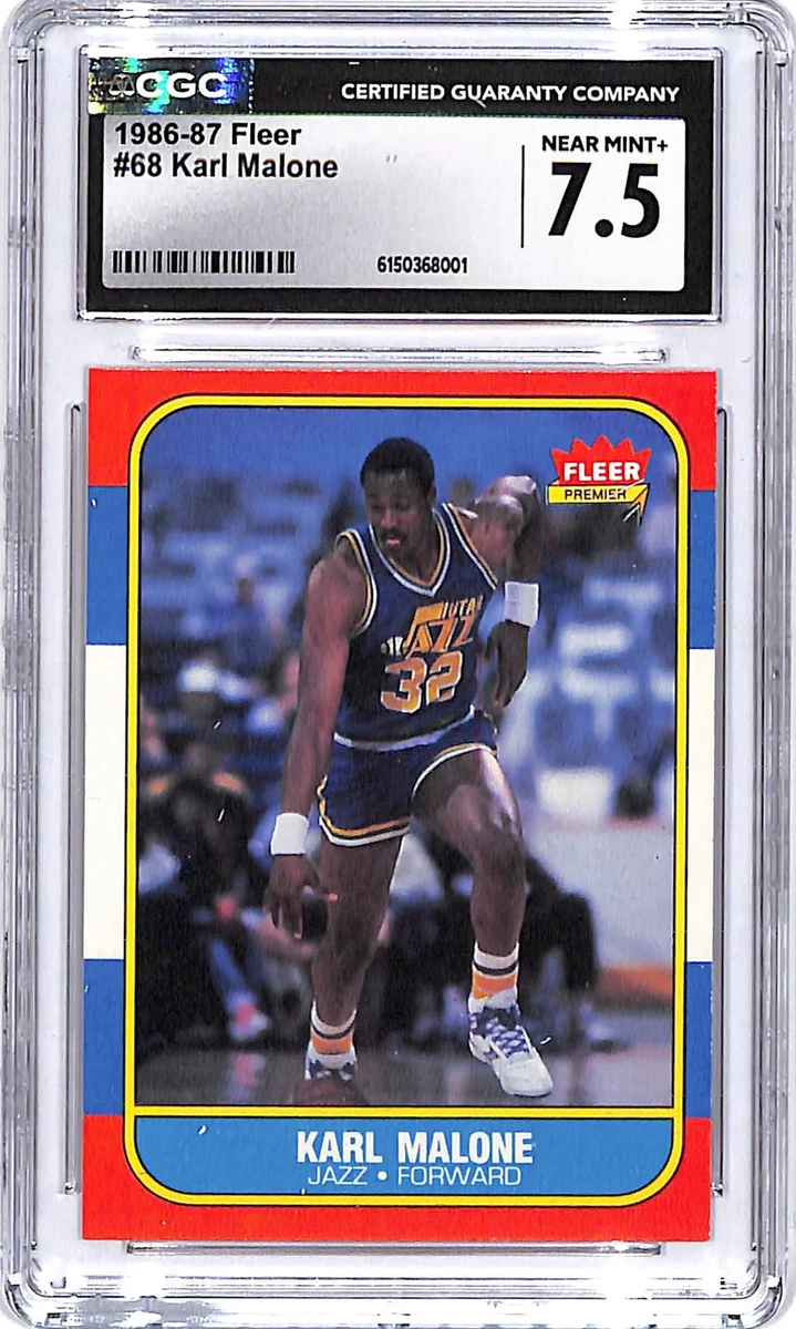 Fleer Karl Malone Basketball 1986-87 Season Sports Trading Cards