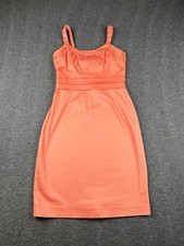 MARC NEW YORK Andrew Marc Coral Sleeveless Sheath Dress Size 2 Ruched Waist 