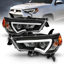 for 2014-2023 Toyota 4-Runner LED Tube Square Projector Black Replacement Headli
