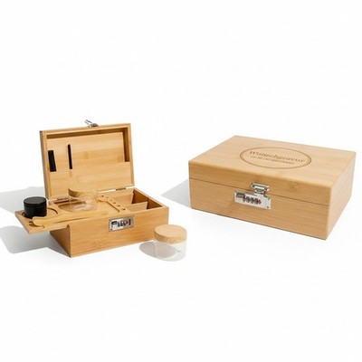 Stash Box Premium Set Aufbewahrungsbox inkl. Grinder & Zubehör  Personalisierbar