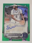 Sebastian Wilkins 2025-26 Bowman U Chrome Mojo Auto /99 Duke-Card #CPA-SI