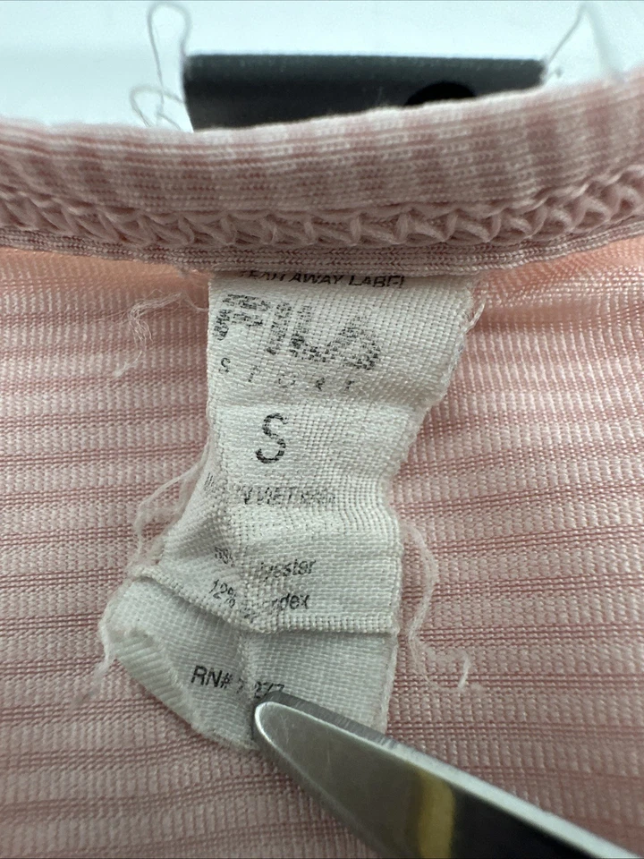 Camiseta sin mangas Fila para mujer pequeña rosa estampado gráfico logotipo .. #33060 Foto 4 de 4