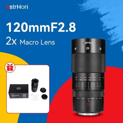 AstrHori 120mm F2.8 Macro 2X Full Frame Prime Lens for E/EF/RF/Z/L Mount Cameras