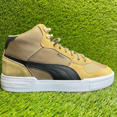 Puma CA Pro Mid Trail Mens Size 11 Beige Black White Athletic Shoes Sneakers