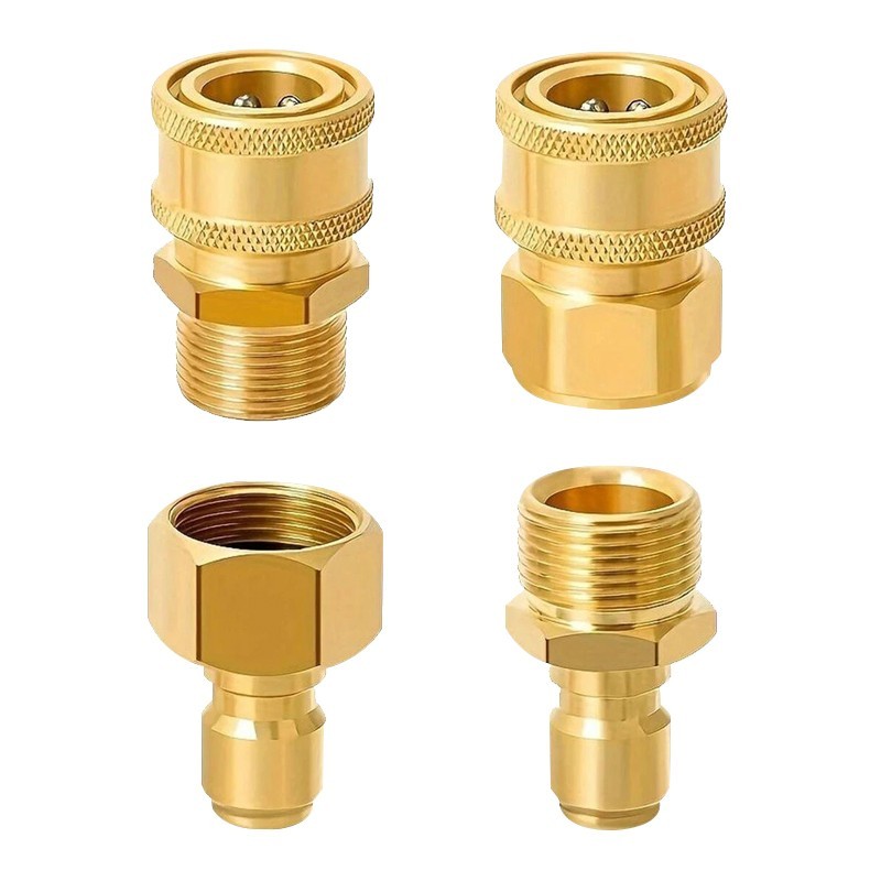 4-Piece M22 Swivel to 3/8 Inch Quick Disconnect Pressure Washer Adapter Kit