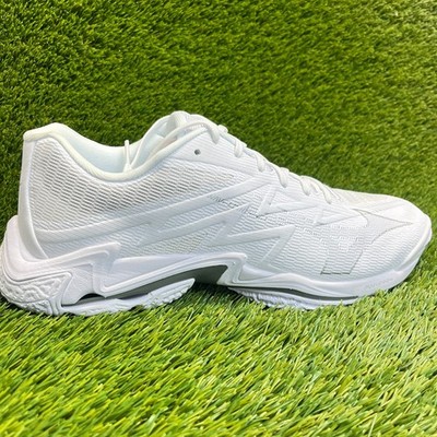 Mizuno Wave Lightning Elite Mens Size 13 White Running Volleyball Shoes Sneakers