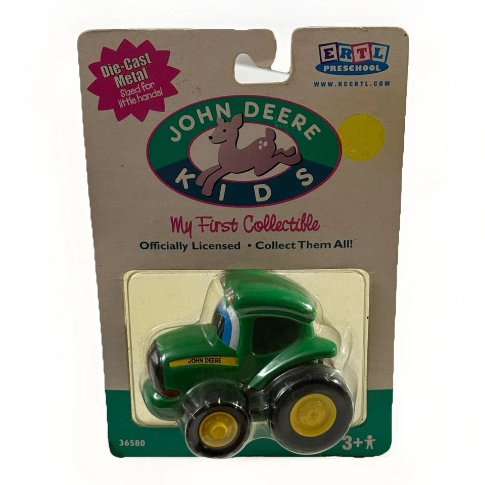Juguete fundido a presión John Deere Kids Johnny Tractor 36580 2001 de colección NUEVO sellado ERTL Foto 3 de 4