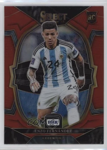 2022-23 Panini Select FIFA Terrace Red Prizm Enzo Fernandez #26 Rookie RC