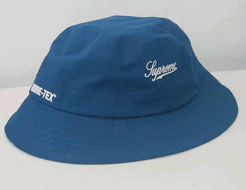 SS19 Supreme GORE TEX concasseur petit moyen chapeau seau sarcelle foncé imperméable S/M