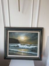 Larry Johns, Cornish Seascape painting