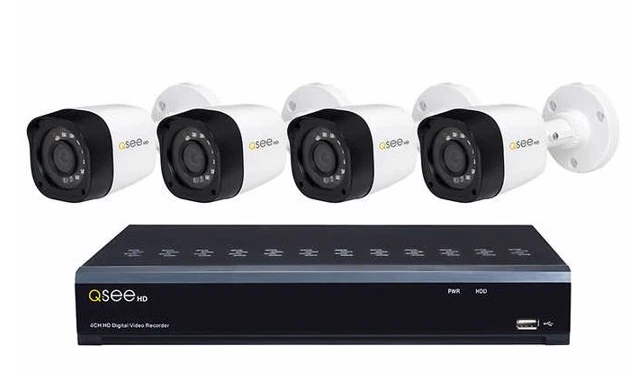 Q-See 4-Channel DVR with 4 Camera QR474-4HP-1 MOTHERBOARD DEFECTIVE - Image 2 of 3