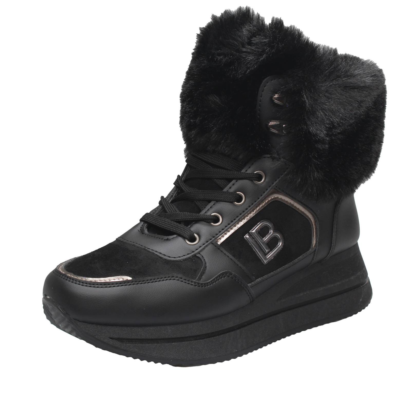 Laura Biagiotti Sneakers Alte In Tessuto Nero - Taglia 38 239cm Scarpe Donna 10190₽