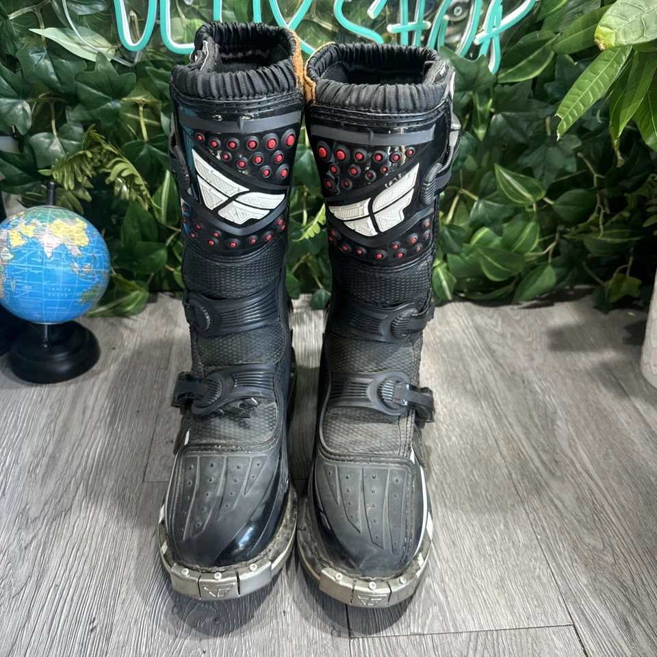 Fly гонки Maverick мотокросса грязи велосипед ботинки Kids мальчиков 5 черный - Изображение 2 из 4