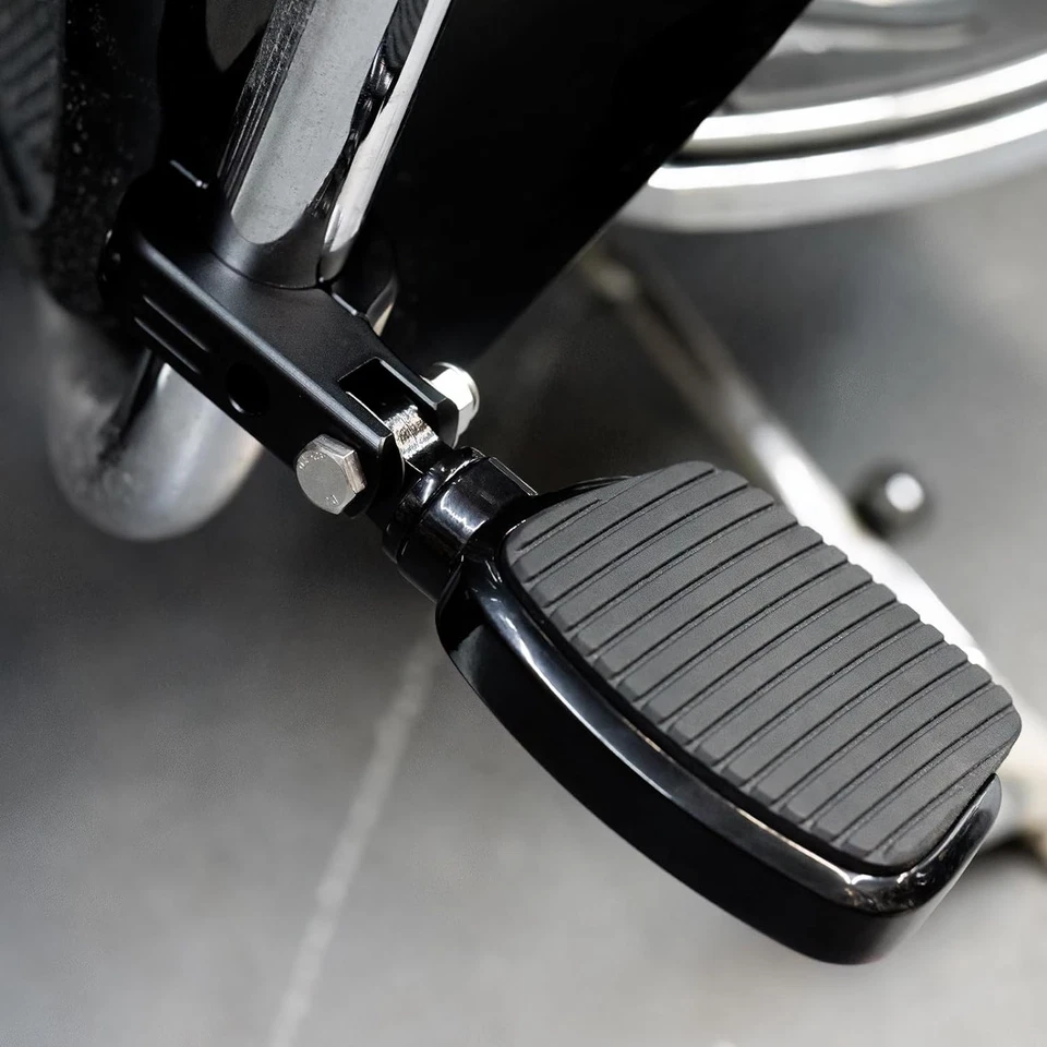 Universal For Honda Indian Kawasaki Upgrade Footpegs & 32mm Mount Brackets Foto 3 de 4