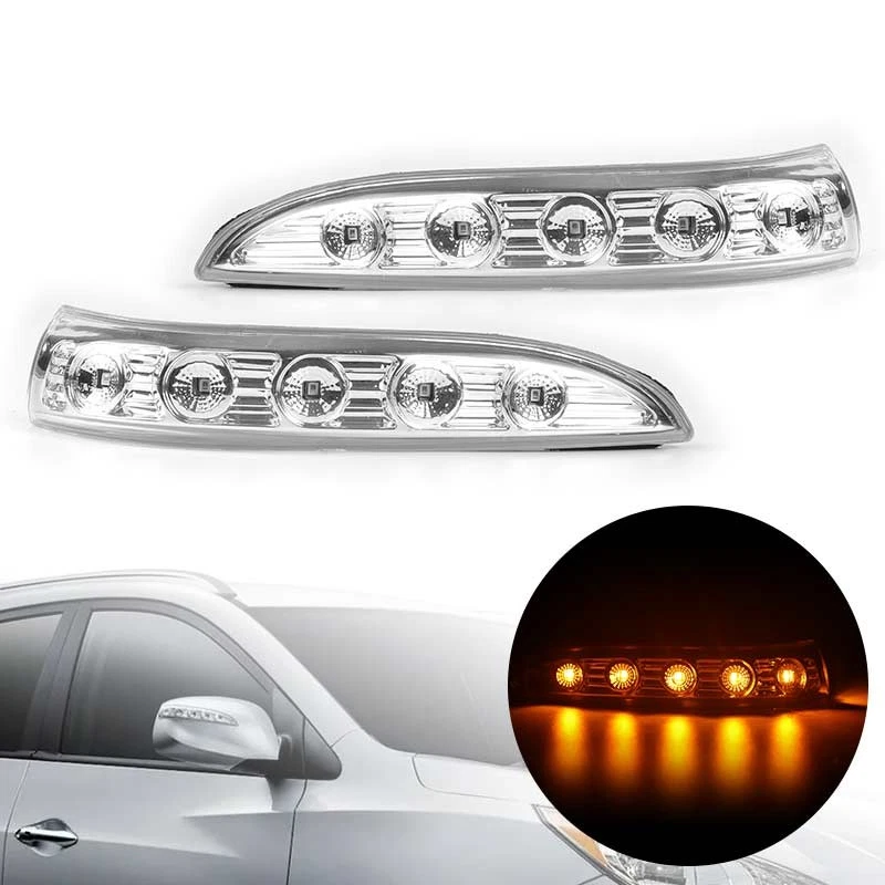 Left Right 5 LED Mirror Turn Signal Lights for Hyundai Tucson 2010-2014 2013