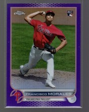 2022 Topps Chrome Update Purple Refractor #USC168 Francisco Morales RC