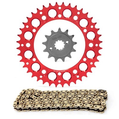 CRF250 520 Pitch Set 13T 40T F+R Sprocket Chain Kit for Honda Dirt Bike Off Road