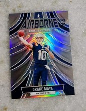 2024 Panini Rookies & Stars Drake Maye Airborne Silver Prizm Patriots Rookie Rc
