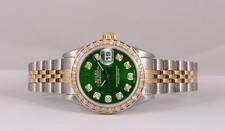 Rolex Lady Datejust 26mm 18K Two-Tone Jubilee Diamond Bezel Green Diamond Dial 4