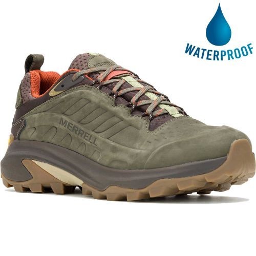 Scarpe da passeggio Merrell da uomo Moab Speed II in pelle WP impermeabili scarpe da ginnastica UK 7 13